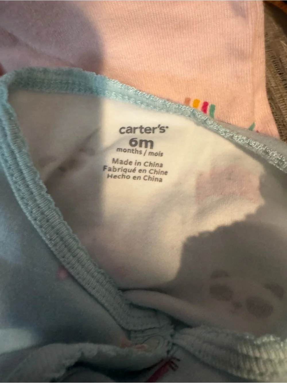 Old Navy and Carters Kids 2-Pack Pajama Set - Pink Rainbow & Blue Animal Print